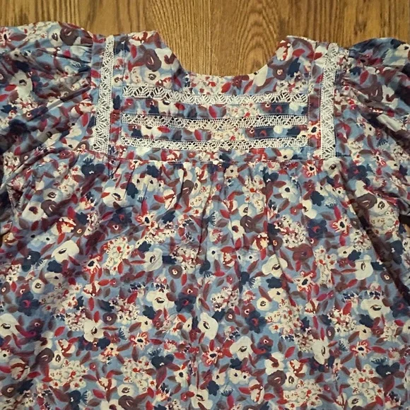 Mi Golondrina Chela Floral Marino Specialty Blouse 💫 - Picture 12 of 12